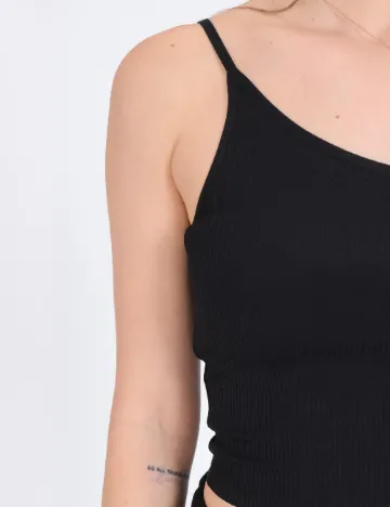 Set topuri 2 bucati Stradivarius, alb/negru