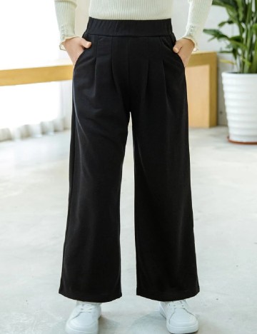 Pantaloni Shein Kids, negru