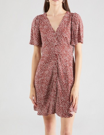 Rochie scurta Vero Moda, maro