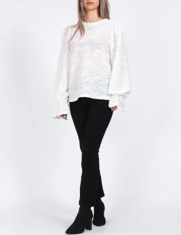 Bluza Pieces, alb