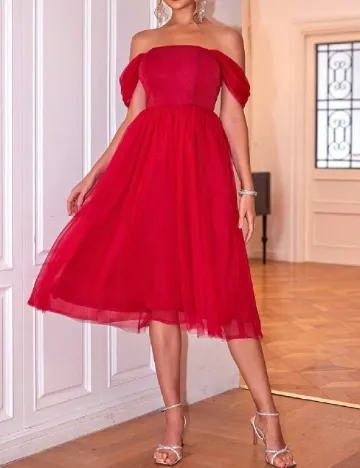 Rochie medie SHEIN, rosu