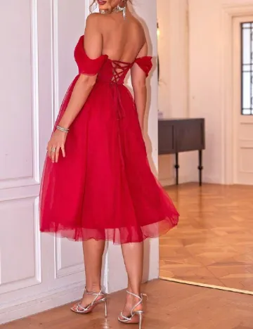 Rochie medie SHEIN, rosu