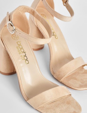 Sandale Boohoo, crem