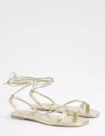 Sandale Boohoo, auriu
