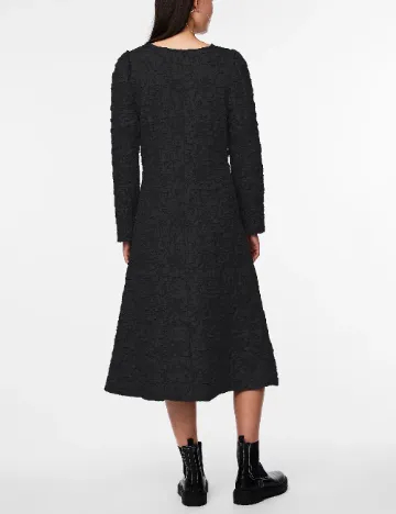 Rochie medie Pieces, negru