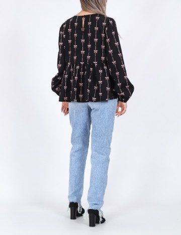 Bluza Pieces, negru