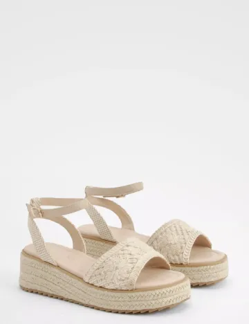 Sandale Boohoo, crem Crem
