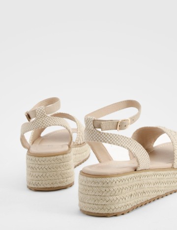 Sandale Boohoo, crem