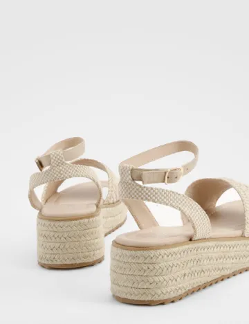 Sandale Boohoo, crem Crem