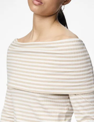 Bluza Pieces, crem/alb Crem