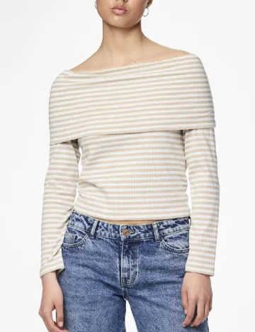 Bluza Pieces, crem/alb Crem