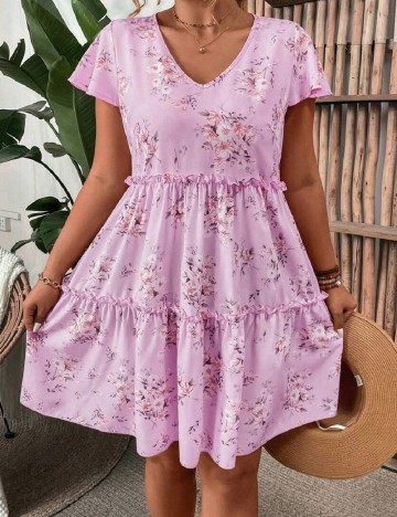 Rochie scurta SHEIN CURVE, mov
