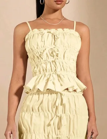 Top SHEIN, galben