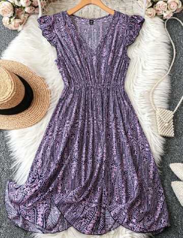 Rochie scurta SHEIN CURVE, roz