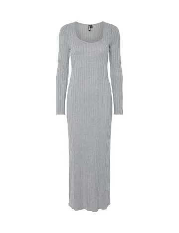 Rochie lunga Pieces, gri