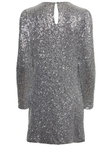 Rochie scurta Pieces, argintiu