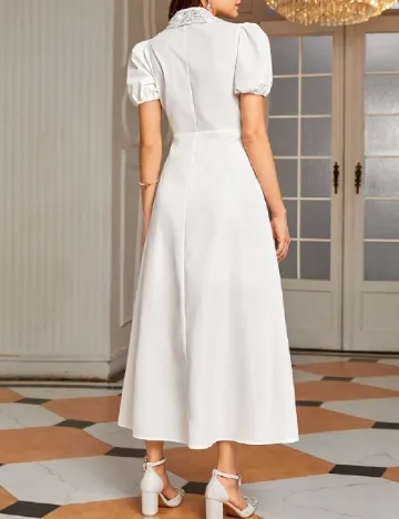 Rochie lunga Shein Kids, alb Alb
