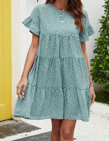 Rochie scurta SHEIN, verde