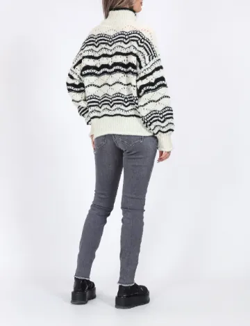 Pulover Only, alb/negru