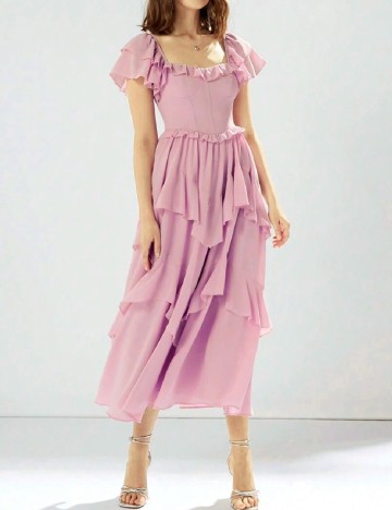 Rochie lunga SHEIN, roz