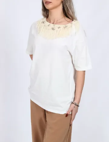 Tricou Motivi, alb