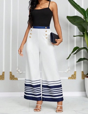 Pantaloni SHEIN, alb
