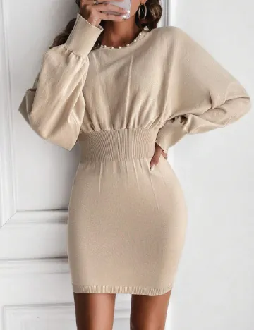 Rochie scurta SHEIN, crem