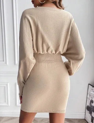 Rochie scurta SHEIN, crem
