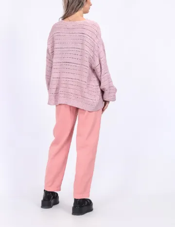 Cardigan Pieces, roz pudra