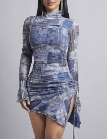 Rochie scurta SHEIN, albastru