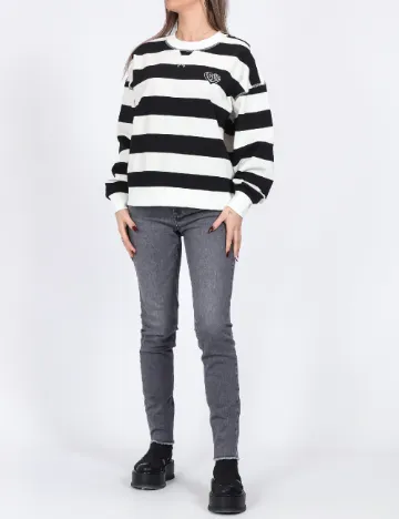 Bluza Only, alb/negru