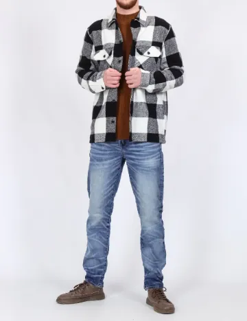 Jacheta Jack&Jones, alb/negru