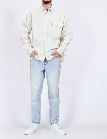 Jacheta Oversize Jack&Jones, crem