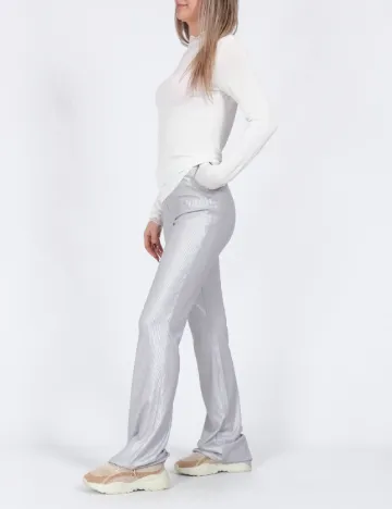 Pantaloni Only, argintiu