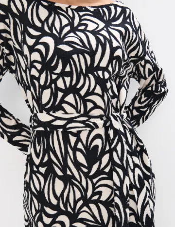 Rochie scurta Mohito, alb/negru