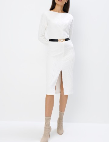 Rochie medie Mohito, alb