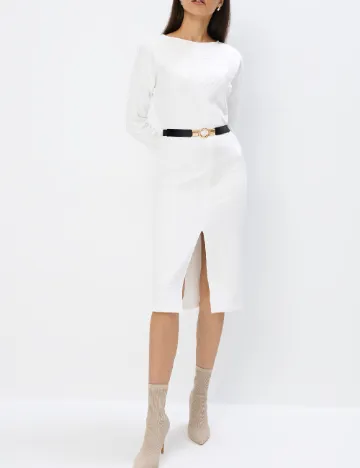 Rochie medie Mohito, alb