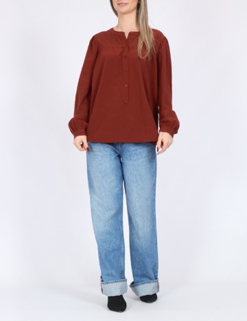 Camasa Vero Moda, caramiziu