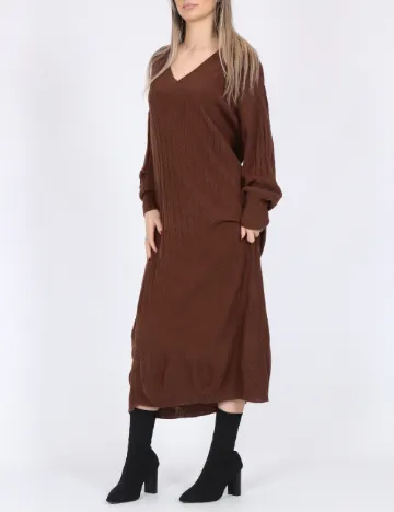 Rochie medie Vero Moda, maro