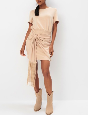 Rochie scurta Mohito, crem