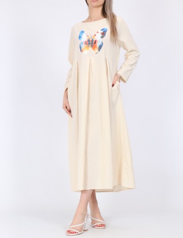 Rochie medie SHEIN, crem