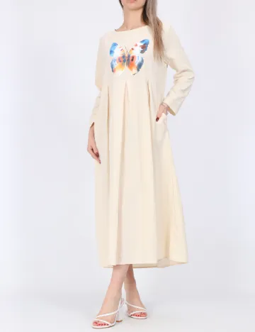 Rochie medie SHEIN, crem