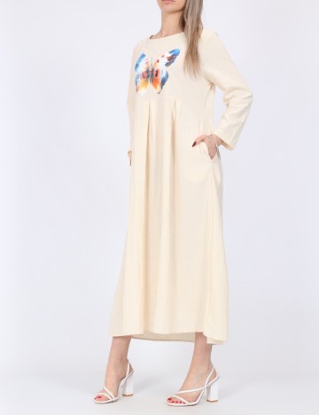 Rochie medie SHEIN, crem