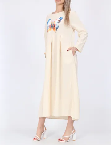Rochie medie SHEIN, crem