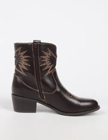 Botine Pieces, maro