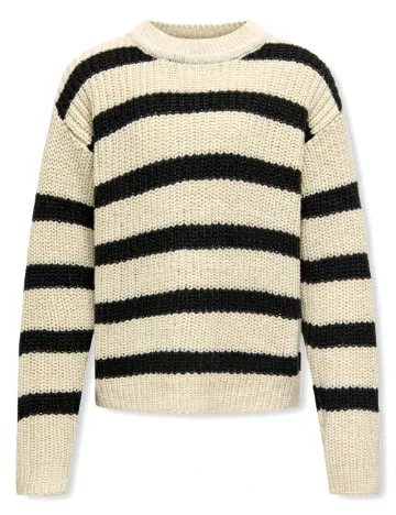 Bluza Kids Only, crem/negru