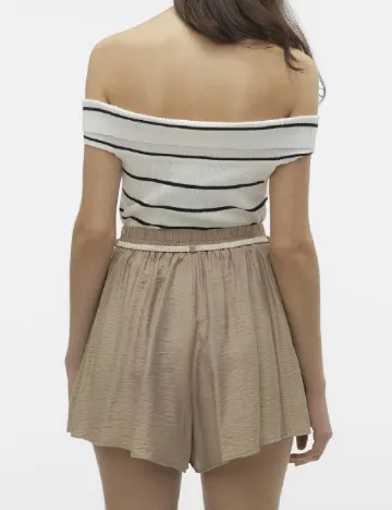 Top Vero Moda, alb/negru