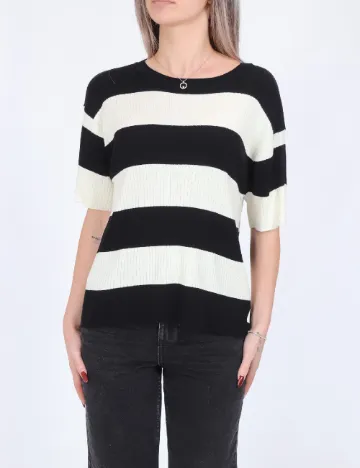 Bluza Jacqueline de Yong, alb/negru