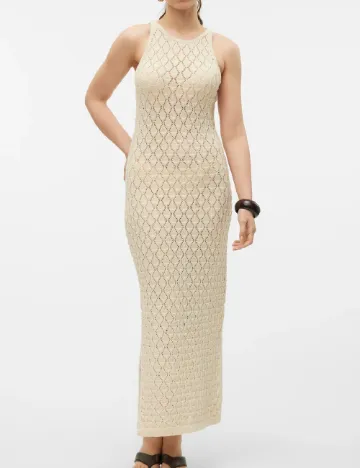 Rochie lunga Vero Moda, crem