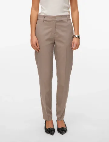 Pantaloni Vero Moda, maro deschis